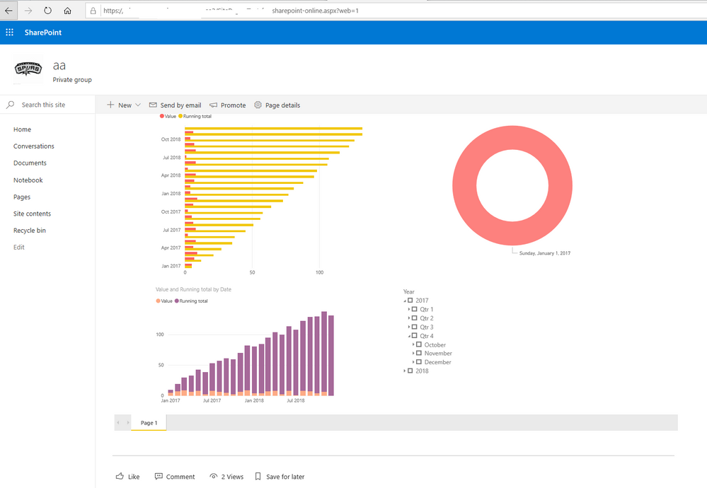 Embed PowerBI report to SharePoint not working on - Microsoft Power