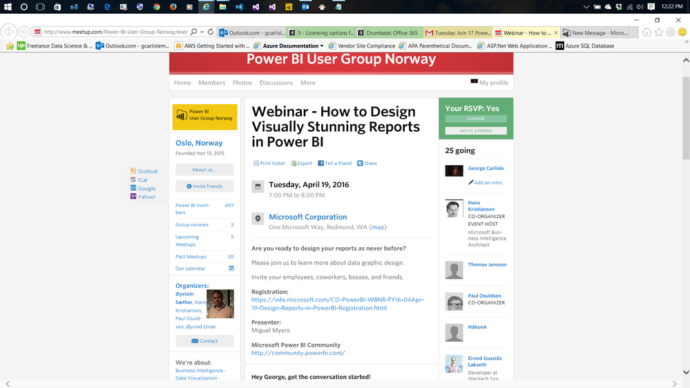 Norway BI UG Listing on Meetup