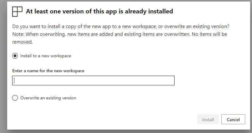 install in a workspace (I have installed one before)